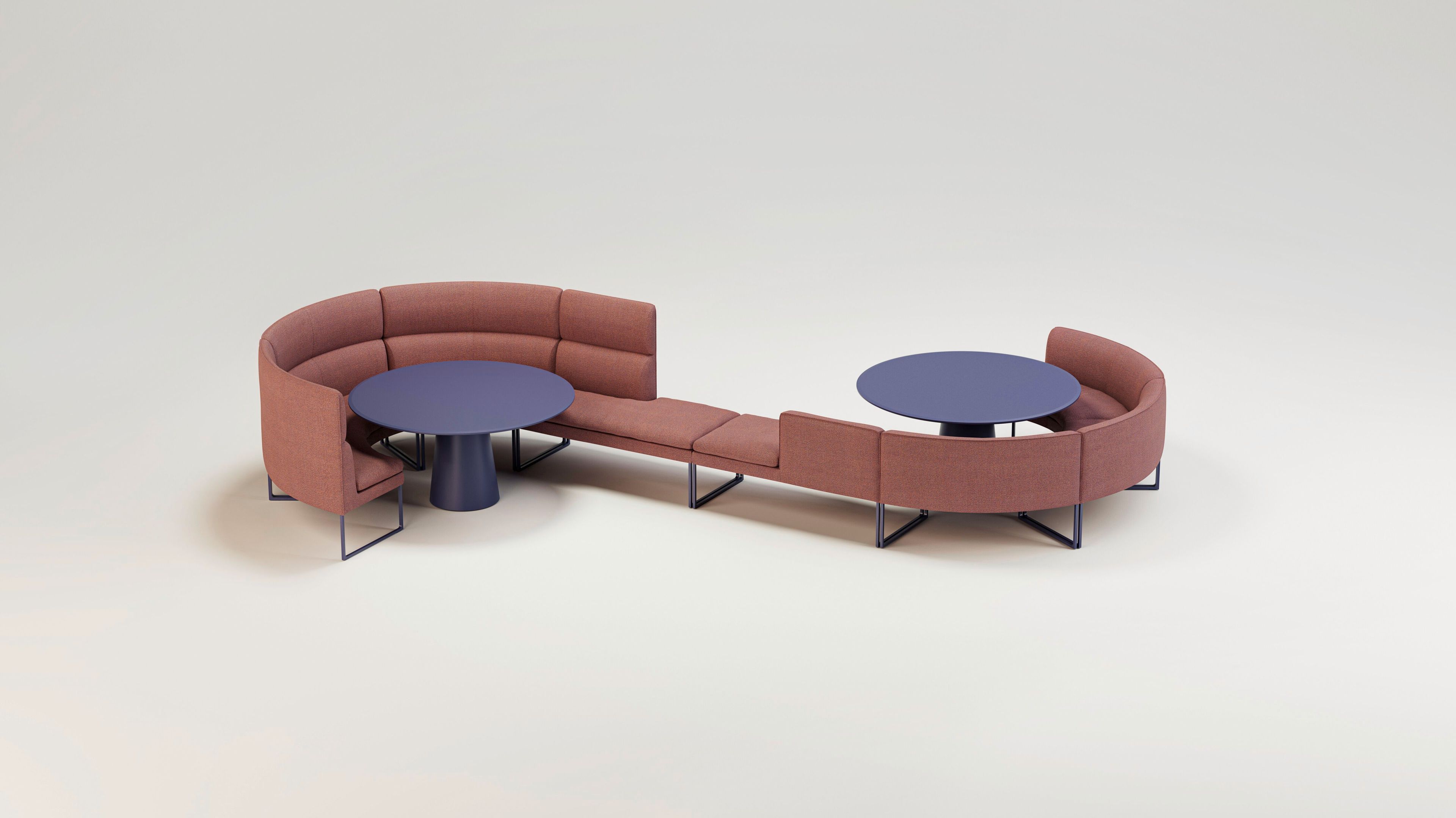 Модульная скамья из ткани COR Mell ARCH-00028043 - Вид №5