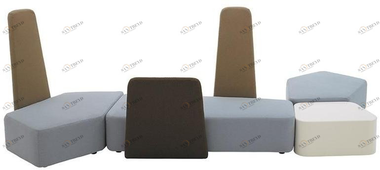 Casamania & Horm Модульный модульный диван со съемным чехлом из ткани или кожи sun-id-1381210