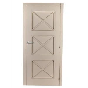 Дверь межкомнатная Камелия 70х200 см, цвет магнолия, с фурнитурой