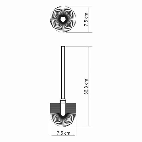 K-027 Щетка для унитаза запасная Santreyd  - Вид №1