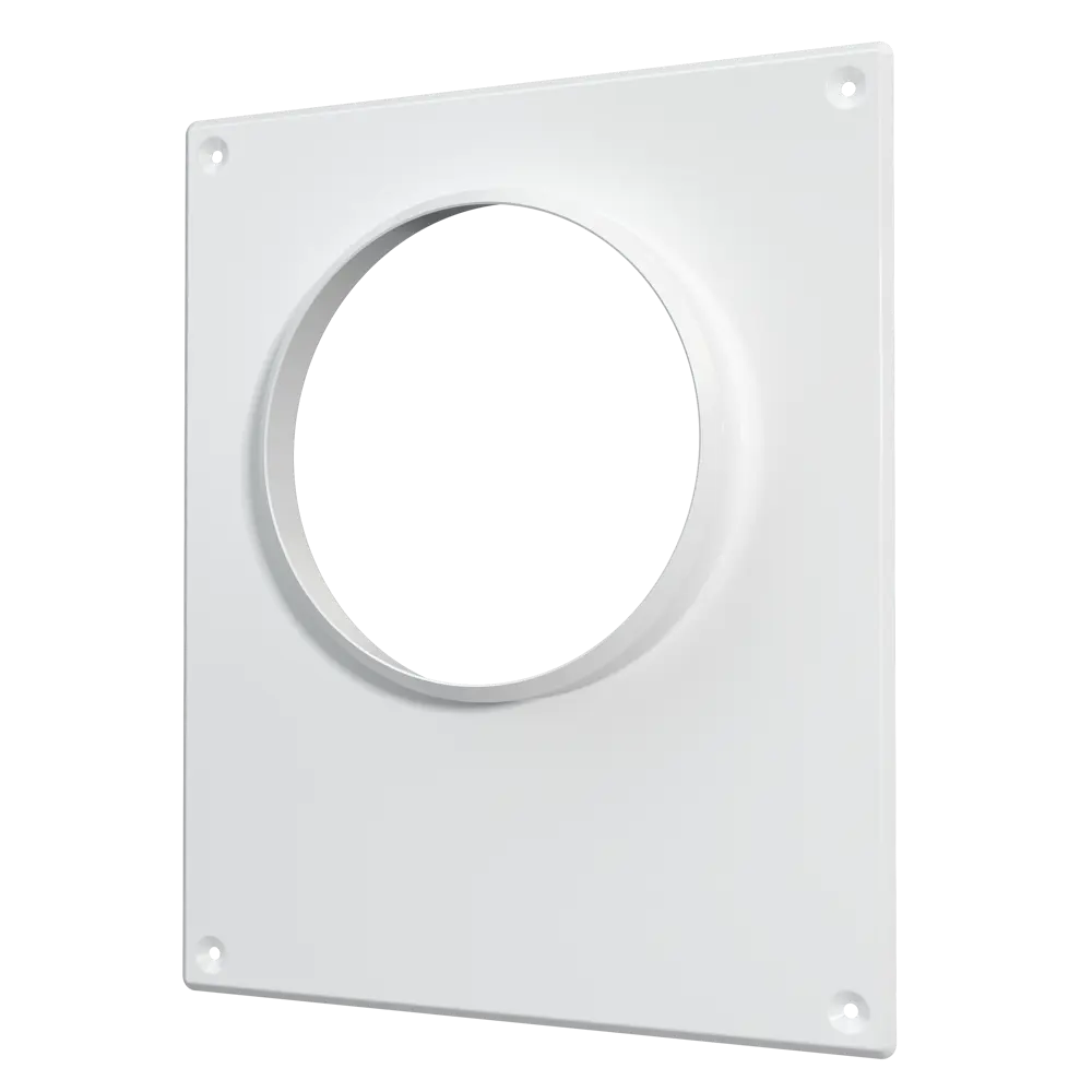 Площадка торцевая Era D120 мм окрашенная сталь цвет белый STLM-2028758