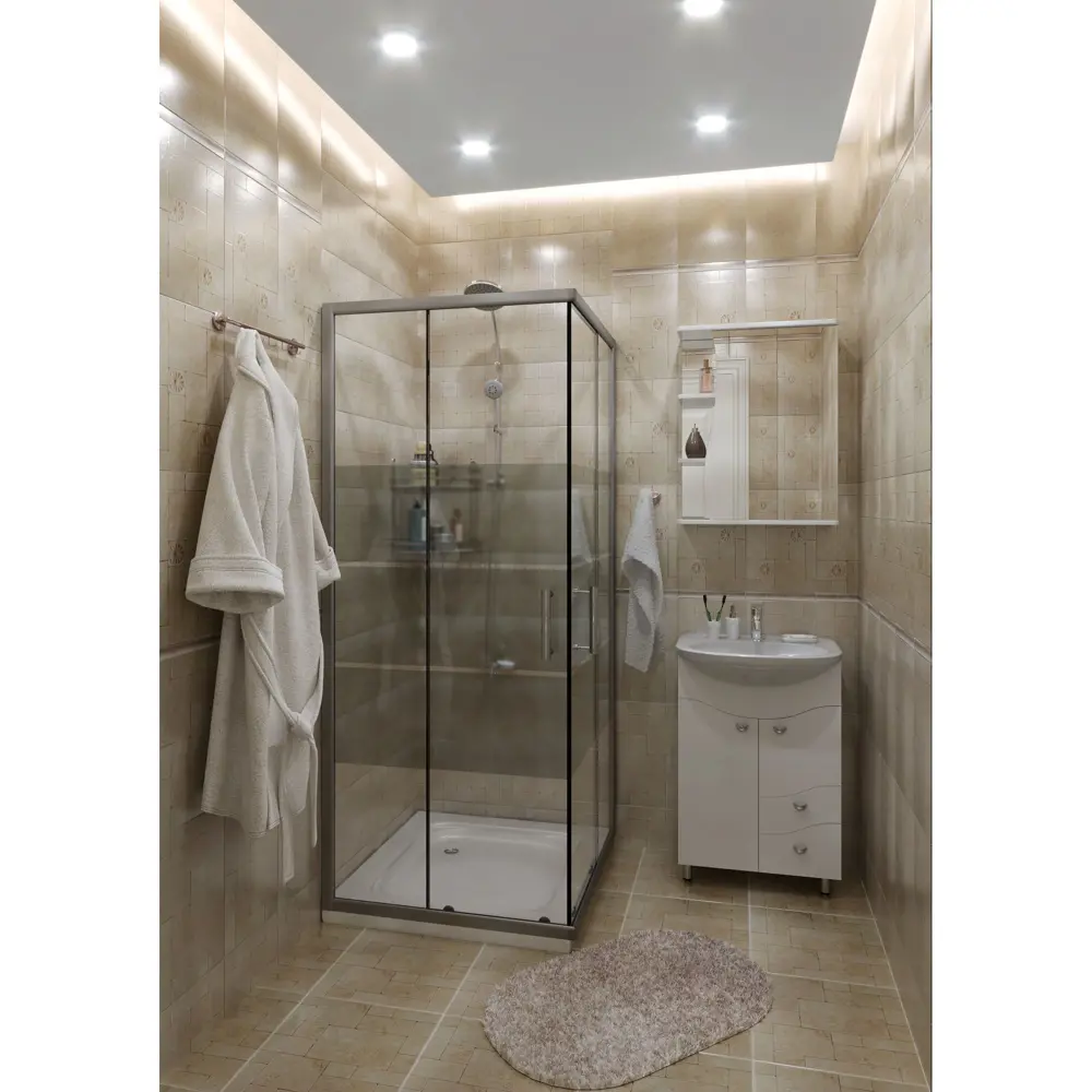 Бордюр настенный Нефрит-Керамика Рапсодия 25х3 см цвет бежевый STLM-2147470 - Вид №2