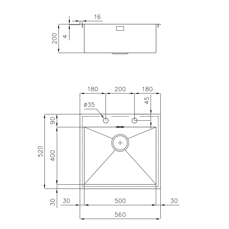 1243050 Мойка Quadra 1243050 Fosterspa  - Вид №1