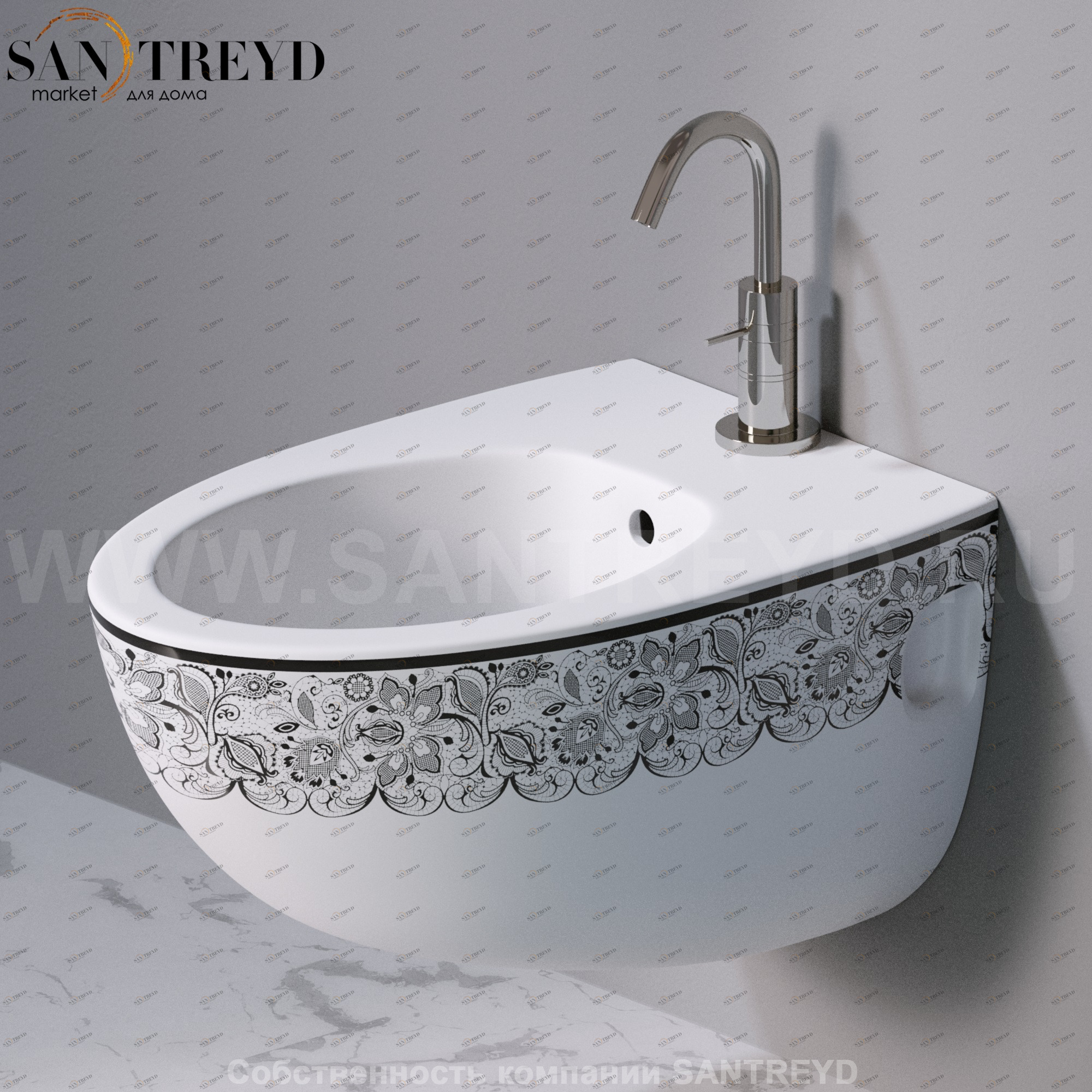 S512461 Биде подвесное OVAL A. e T. Italia AeT ITALIA