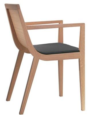 Andreu World Кресло из дерева с подлокотниками Rdl So7292 - Вид №2