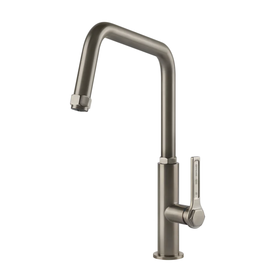 Смеситель для раковины 60051 149 Gessi Officine gessi МАТОВЫЙ НИКЕЛЬ FINOX 60051149