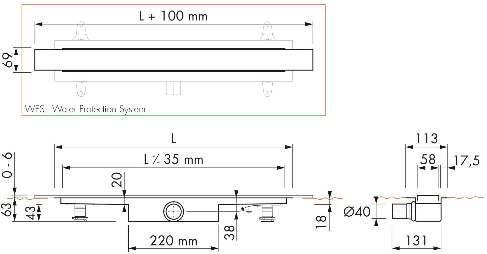 ESS Easy Drain Слив для душа Modulo stone sun-id-1480483 - Вид №5