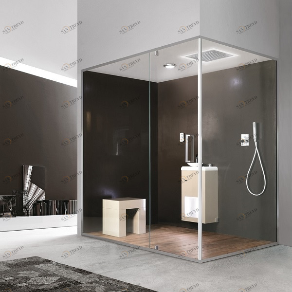 Ограждение для душа и турецкой бани Gemini 5 160х100 см 1GNL8S0 Gruppo Geromin