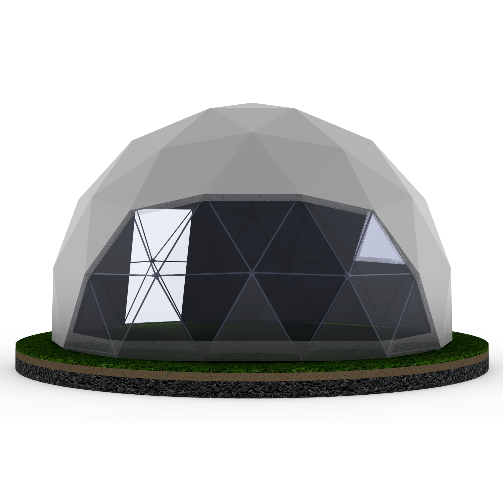 87054823 Павильон "Геокупол" ø6 м сталь/ПВХ белый Santreyd  - Вид №3