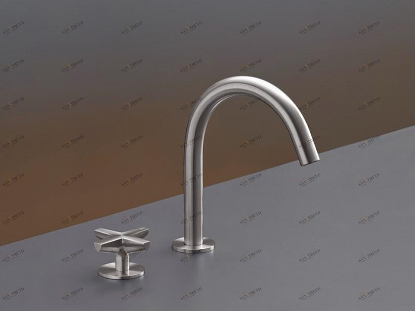 Ceadesign Гидропрогрессивный смеситель на 2 отверстия с поворотным изливом Cross Crx 01