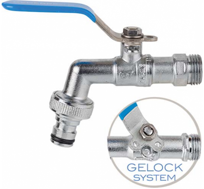 GENEBRE 3060f 04 Шаровой кран Bibcock Rapid-Ge с системой антифриза  - Вид №1