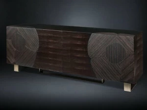 VGnewtrend Комод из черного дерева с распашными дверцами Andy