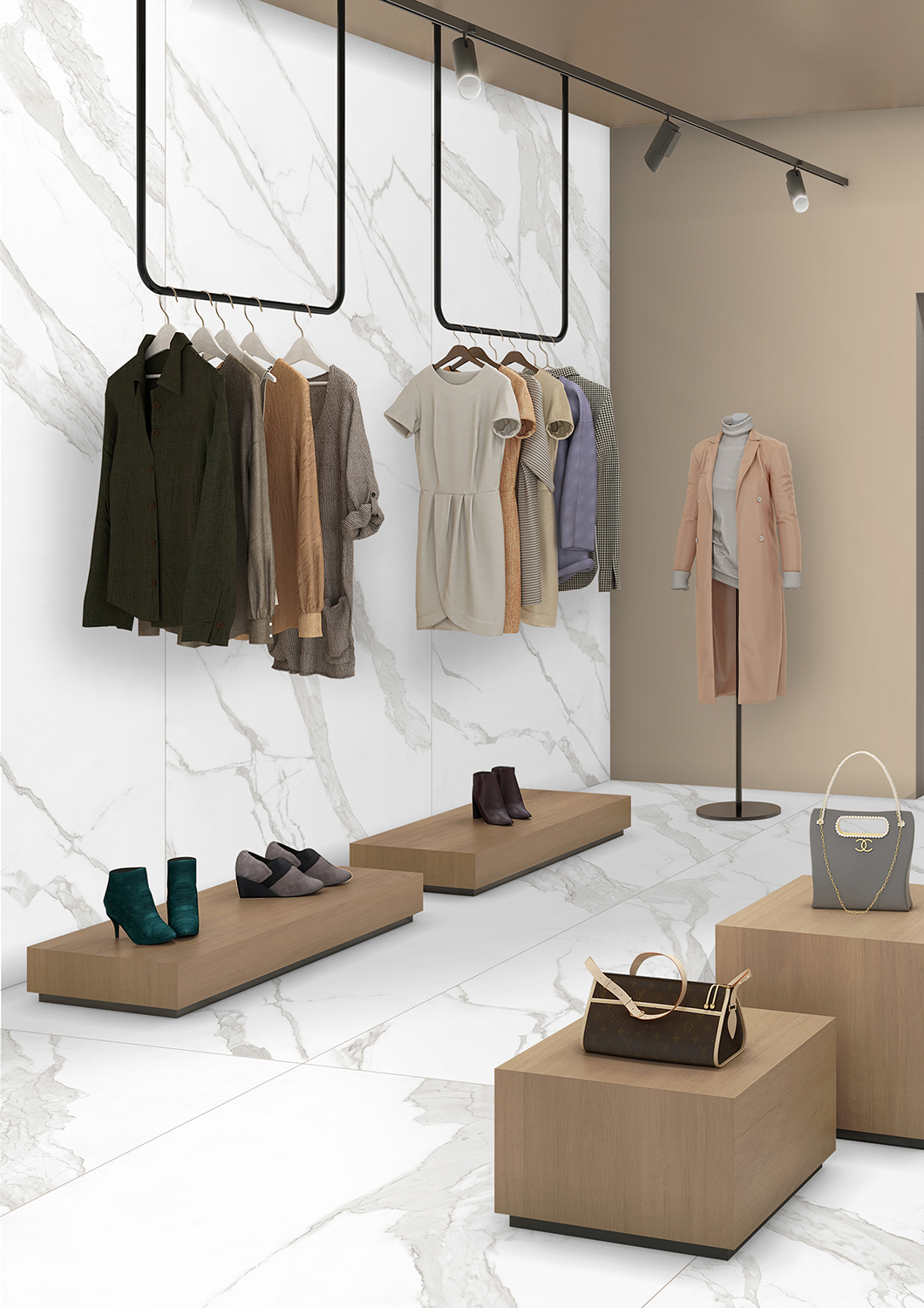 Бесконечная элегантность: керамический слэб Soft Satin STP-ST602 INCOLOR - Вид №2