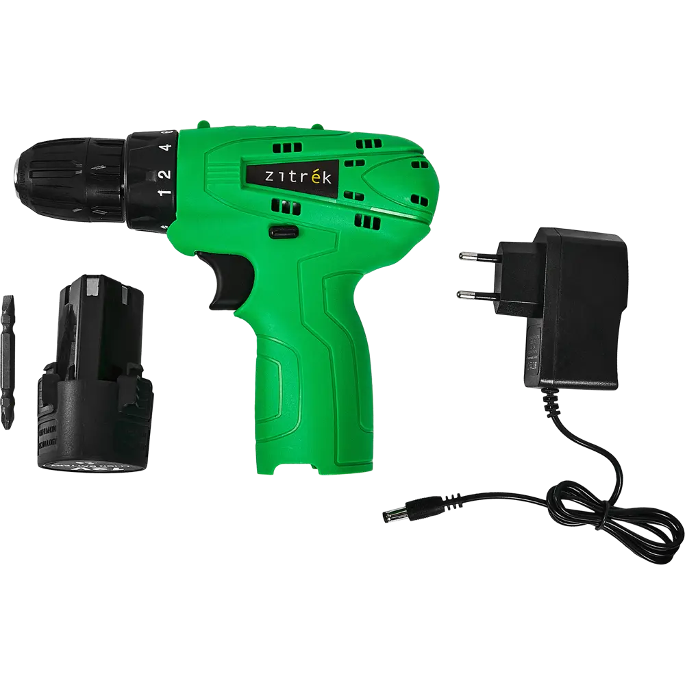 Дрель-шуруповерт аккумуляторная Zitrek Green 12, 12 В Li-ion 1.5 Ач 89363469 STLM-2161471  - Вид №4