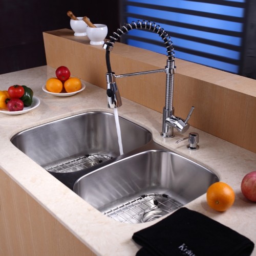 KBU24 Мойка кухонная прямоугольная Krausru  - Вид №9