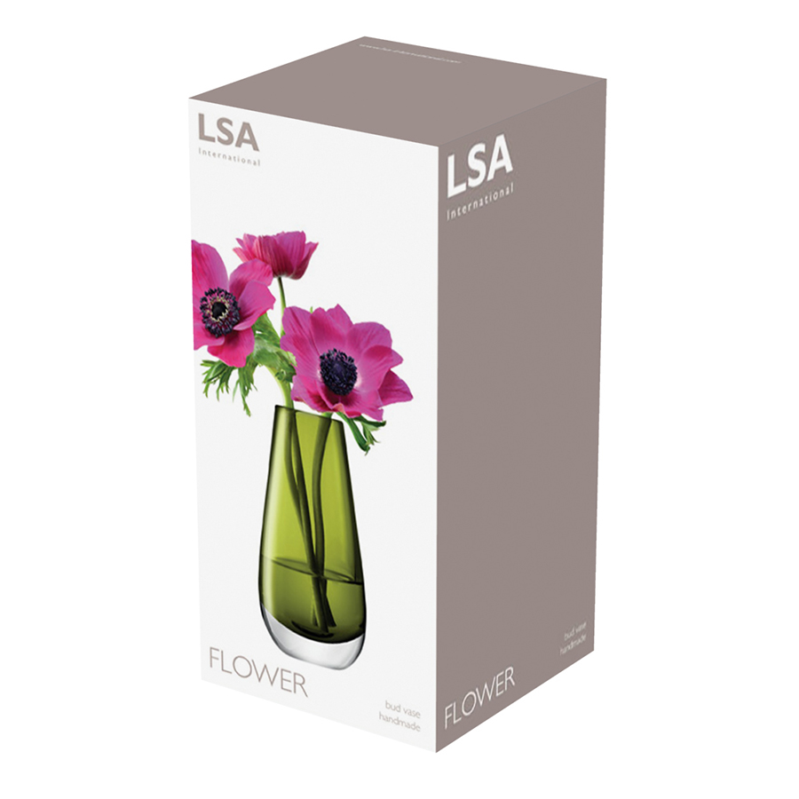 G732-14-414 Ваза flower, 14 см, зеленая LSA International  - Вид №9