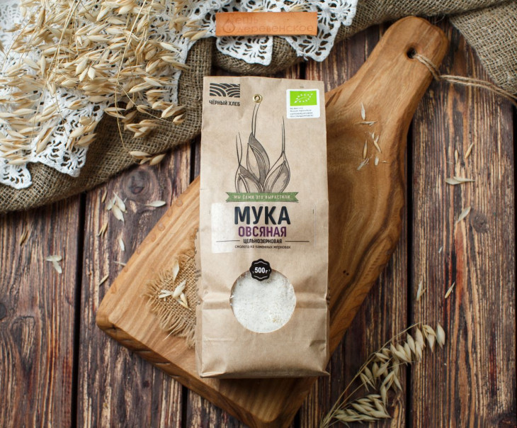 6388 Мука овсяная цельнозерновая Вкусляндия 