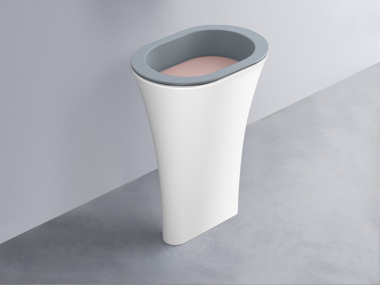 AMLA65-BR+AMPILO-CP+AMCOLO-BL Раковина Amedeo Ovale отдельностоящая cielo Enjoy + Amedeo Ceramica Cielo