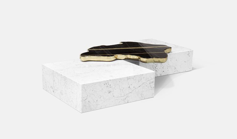 0-229 Navarra черно-белый центральный стол Boca Do Lobo  - Вид №29