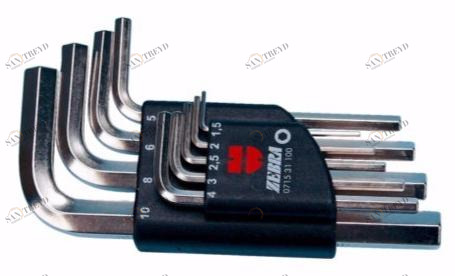 Würth Угловые ключи серии Assortimenti chiavi 071531 100