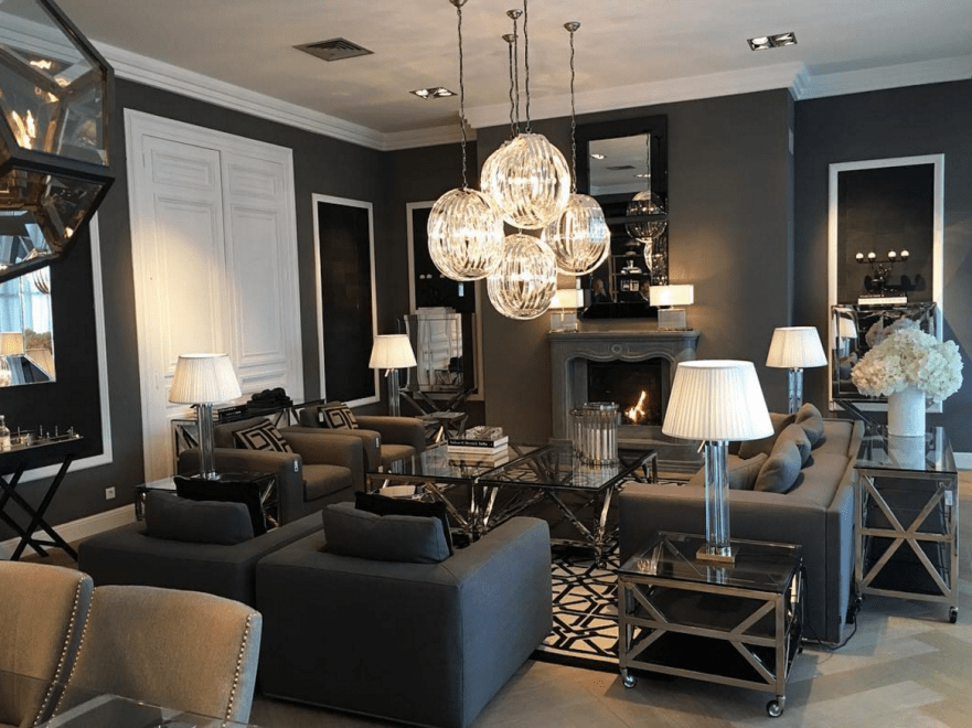 Люстра Marco Polo M от Eichholtz прозрачная 109570 EICHHOLTZ ДИЗАЙНЕРСКИЕ, EICHHOLTZ, ШАР 061538 Прозрачный  - Вид №2