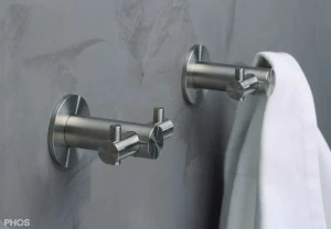 H18-50DR40 Двойной крючок, ø18 мм, длина 5 см, с розеткой PHOS