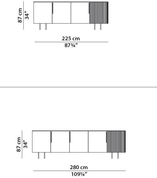 BAXTER Буфет лакированный с распашными дверцами Plissé sun-id-1474346 - Вид №8