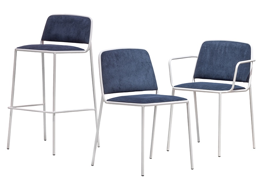 Ring 671 Кресло со стальным каркасом, 4 ножки. Сиденье и спинка мягкие. Et al. Ring - Вид №5