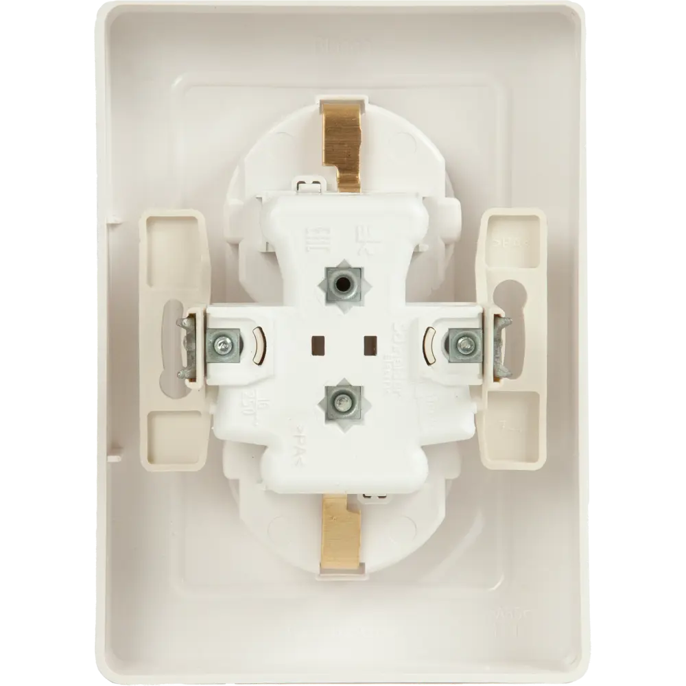 Розетка двойная встраиваемая Systeme Electric Blanca с заземлением со шторками цвет белый 86728849 STLM-2043664 - Вид №3
