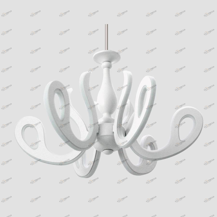 Потолочная светодиодная люстра Ambrella light Orbital Classic FK81/6 WH 292W D640 белая SUPERNW ДИЗАЙНЕРСКИЕ, ORBITAL CLASSIC 220085 Белый 