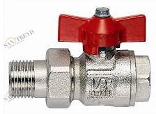 Кран шаровый 1 с нак.гайкой дрос (б) мод.098 098 ITAP 1811019