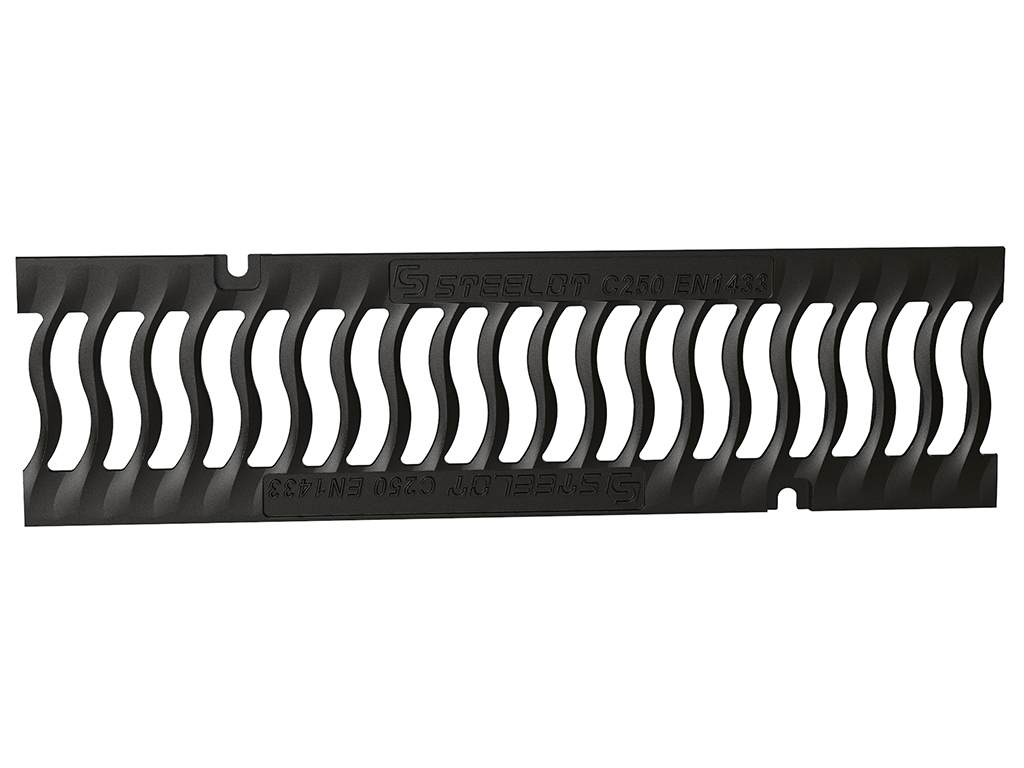 Р1505С Решетка чугунная "Волна" SteeStart DN150 С250 ГеоПластБорд GPBST-219 - Вид №2