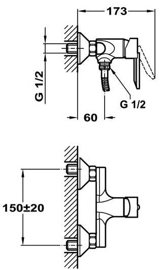 153-0017-10/00 Смеситель Mofem Mambo Santreyd - Вид №1