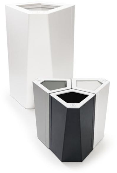 TreCe Контейнер для мусора из стали с крышкой для раздельного сбора мусора sun-id-1404602 - Вид №1
