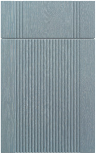 Фасады для кухни Модерн Фрезеровка «Риффель» Прованс голубой патина №522