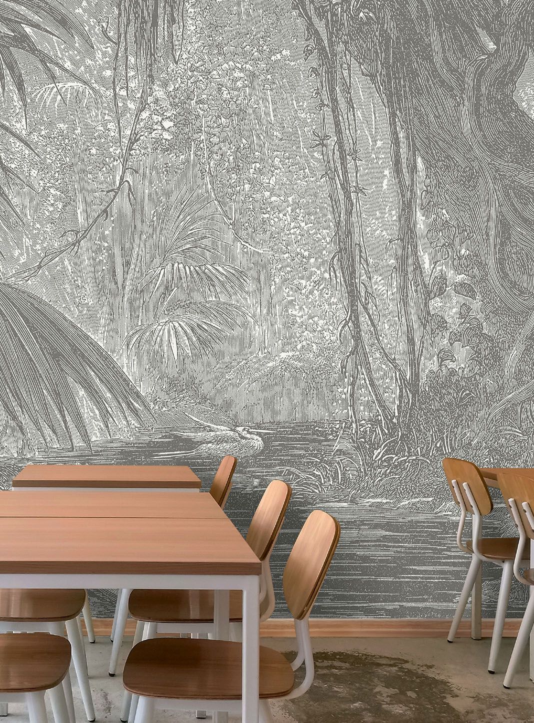 Тропические обои ПВХ бесплатно, ЭКО, моющиеся WallPepper окружающая среда ARCH-00039154 - Вид №1