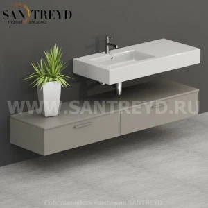 T19052GH2 Столешницы для использования в сочетании с тумбами и открытыми тумбами 190 см серая Globo ARREDO WOOD Италия