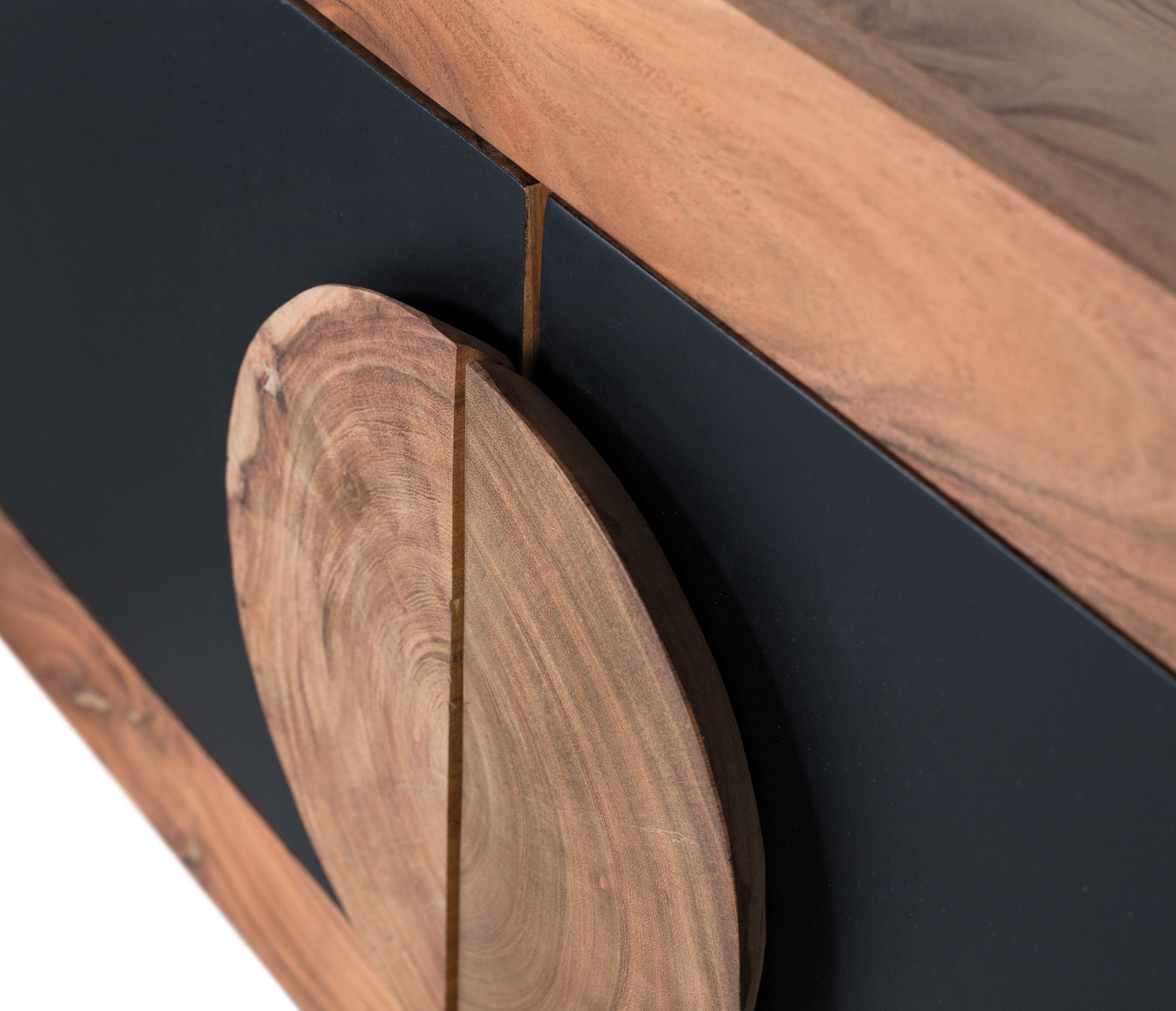 ТВ-шкаф из акации с распашными дверцами Giner y Colomer Essence ARCH-00074366 - Вид №7