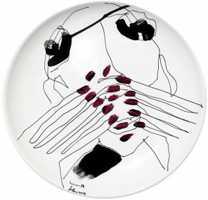 Kiasmo Керамическая тарелка Mirror K+mm4