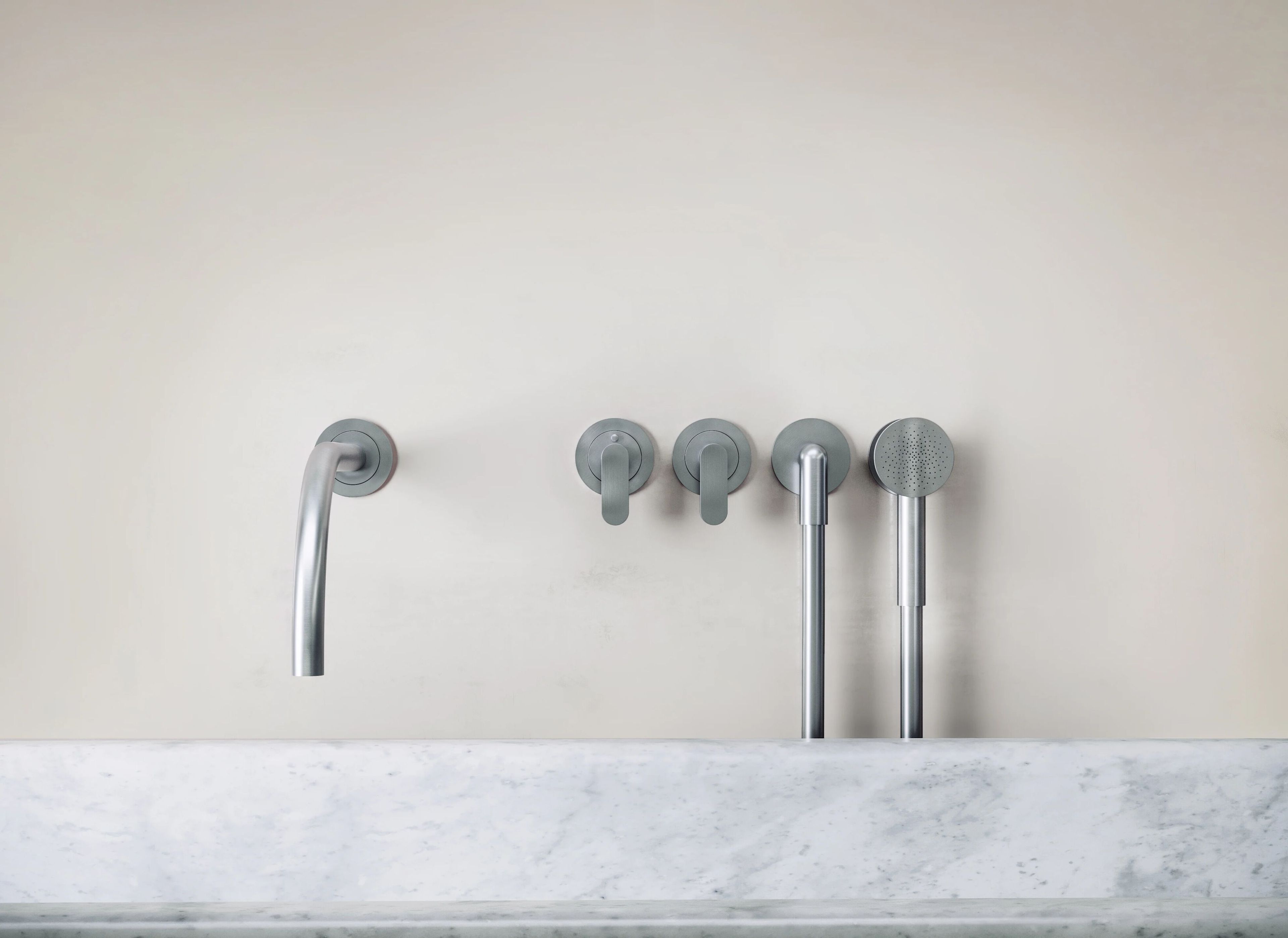 Набор термостатических ванн из нержавеющей стали с ручным душем COCOON John Pawson ARCH-00008459 - Вид №3