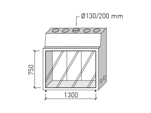 Газовый закрытый камин Metalfire ARCH-00085780 - Вид №2