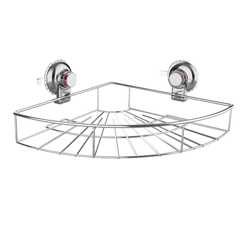 Полка для ванной Gromell Kitir угловая на присосках цвет серебристый 304 STLM-2147454