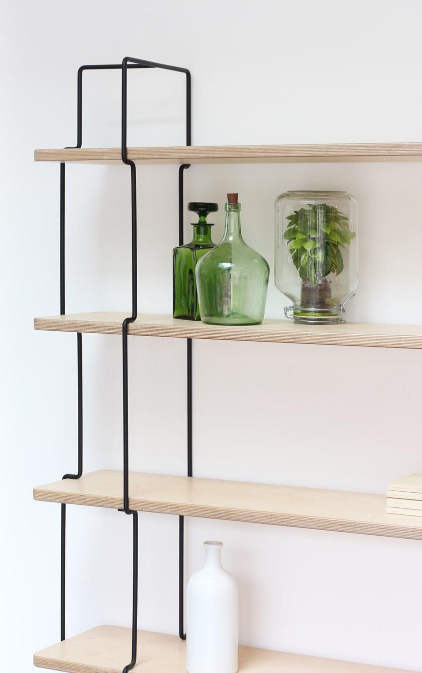 Compagnie Книжный шкаф с открытой стенкой из стали и дерева  P01  - Вид №6