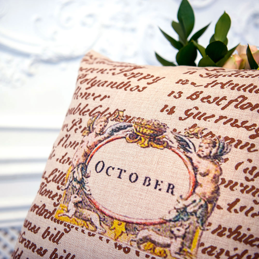 2719111 Декоративная подушка «12 месяцев цветения», версия Октябрь Object Desire  - Вид №5