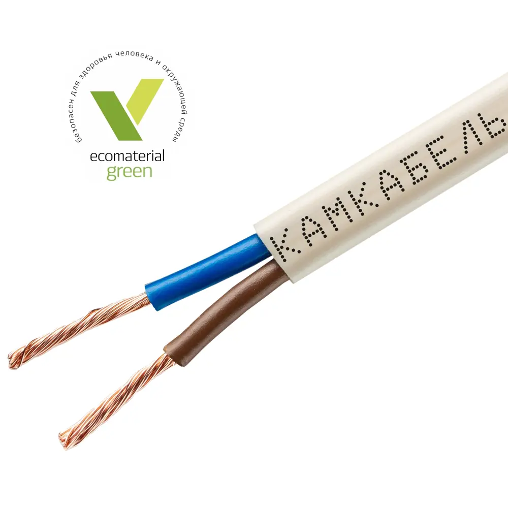 Провод Камкабель ШВВП 2x0.75 100 м ГОСТ цвет белый STLM-2143952 - Вид №1