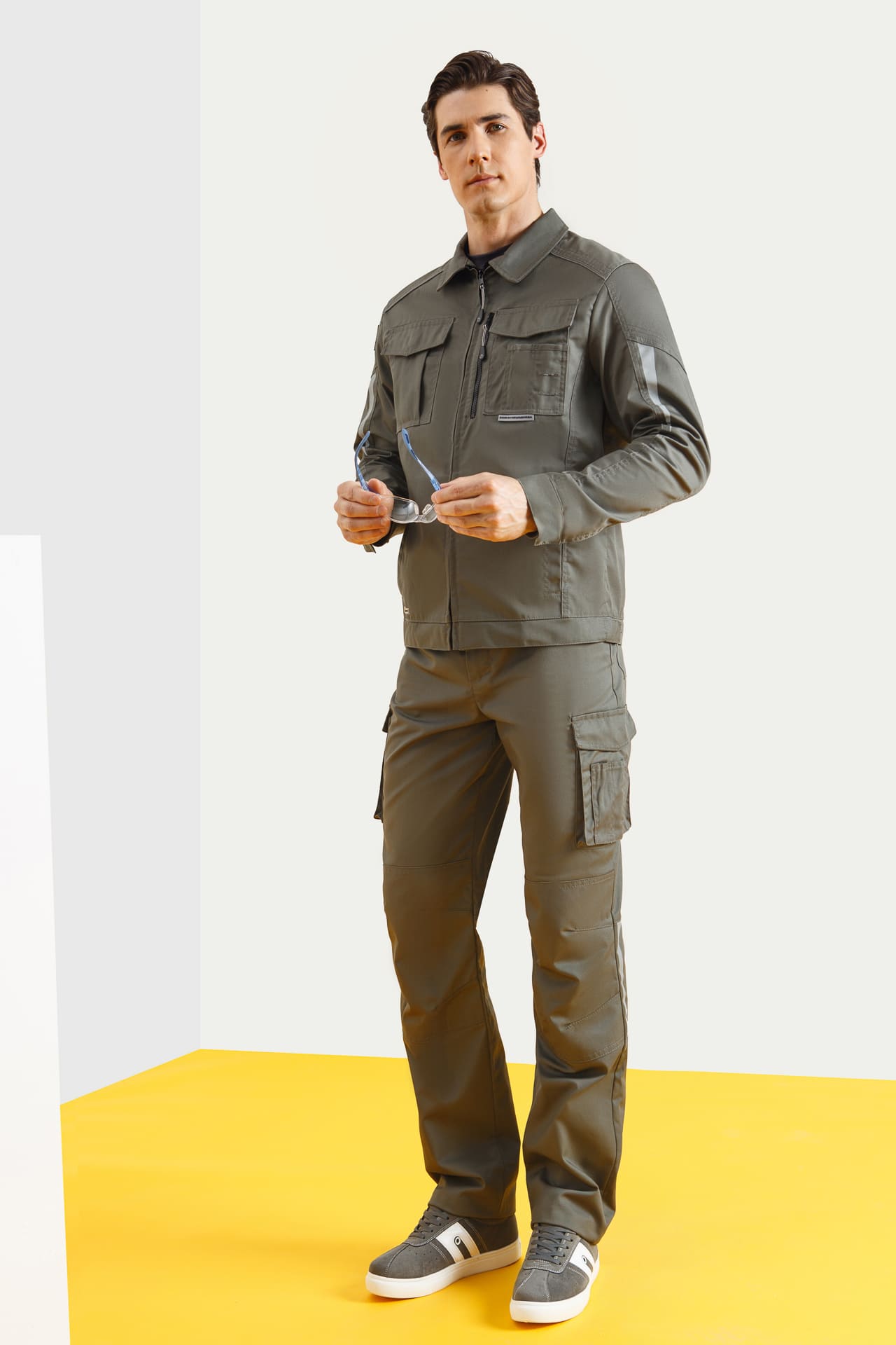 5026430 Костюм  NEW серый хаки STATUS  Летняя спецодежда  размер 64-66/170-176  - Вид №8