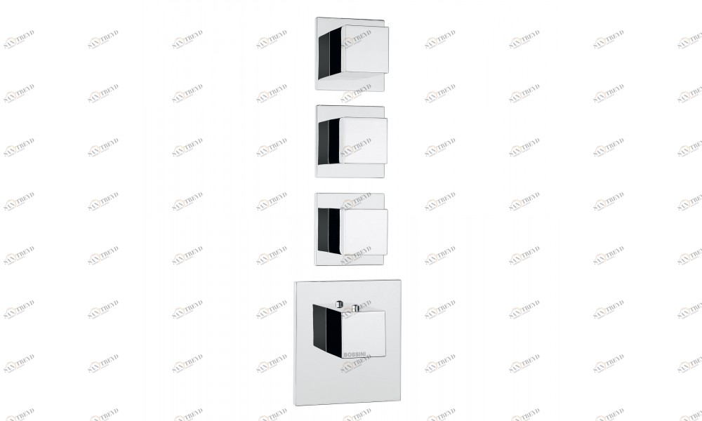 Z032205 + Z030210000 Смеситель & запорный кран Cube 5 Outlets (with diverter) HP BOSSINI 