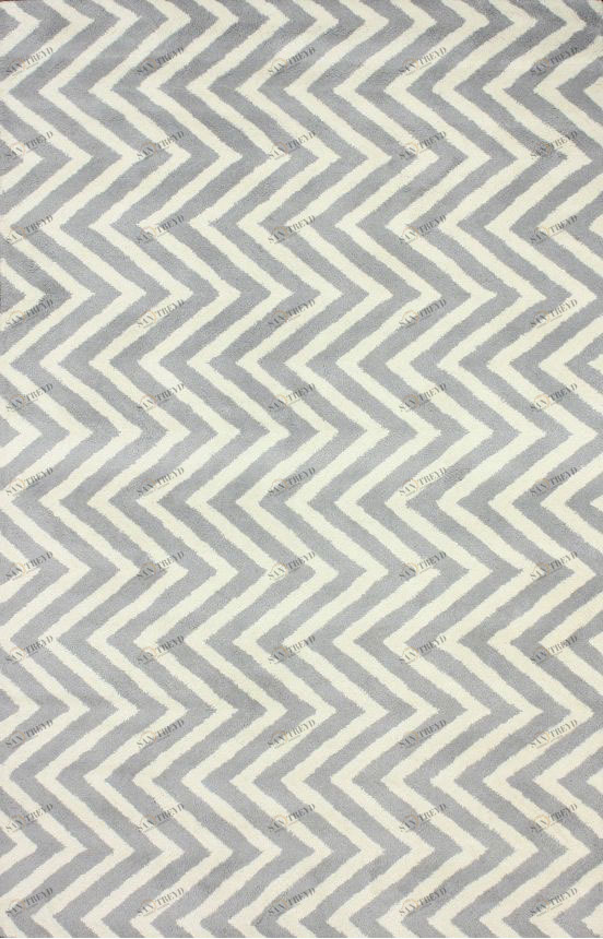 Ковер Zig Zag серый 240х330 DOLLY CAPRETS ДИЗАЙНЕРСКИЕ, ЗИГ ЗАГ 015202 Белый;серый 