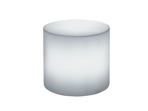 Низкий светящийся садовый стул из полиэтилена без спинки