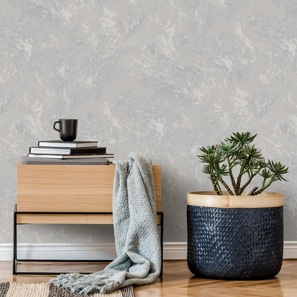 Обои флизелиновые Ateliero Cosmopolitan темно-серые 1.06 м At98617 STLM-2063069 - Вид №3